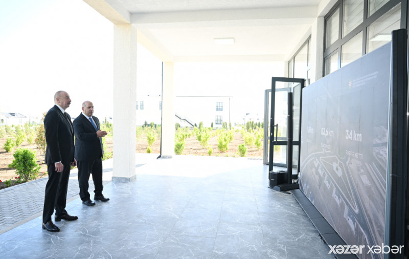 Prezident İlham Əliyev Ağdam rayonunun Kəngərli kəndinin birinci mərhələsinin açılışında iştirak edib
