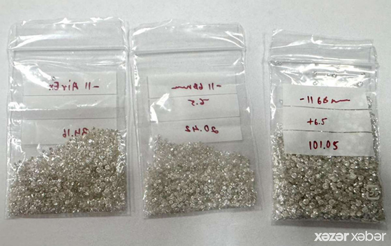 Sərnişinin əl yükündə 548 karat brilyant aşkarlandı