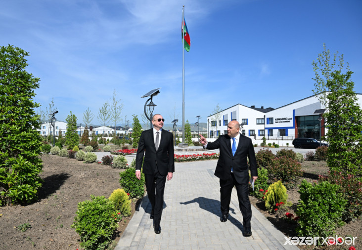 Prezident İlham Əliyev Ağdam rayonunun Kəngərli kəndinin birinci mərhələsinin açılışında iştirak edib