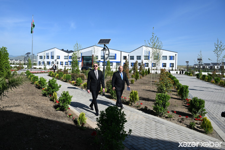 Prezident İlham Əliyev Ağdam rayonunun Kəngərli kəndinin birinci mərhələsinin açılışında iştirak edib