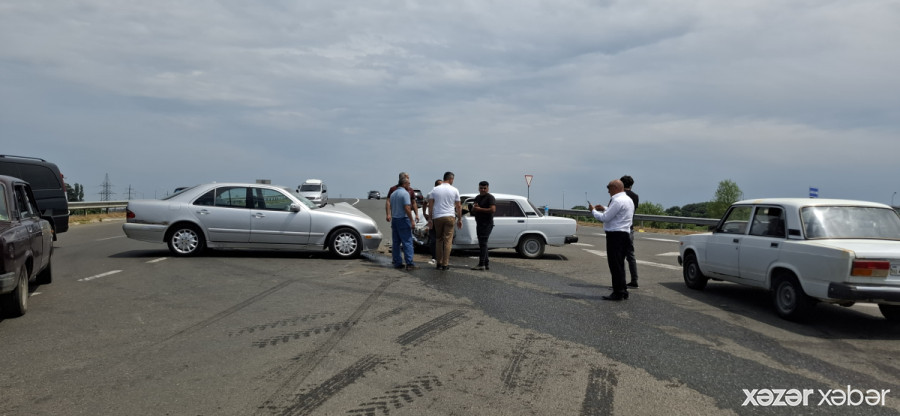 Lənkəranda yol qəzası: 5 nəfər xəsarət alıb