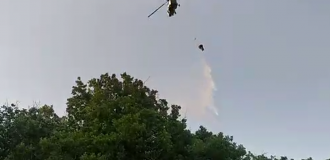 Cəlilabadda yanğının söndürülməsinə helikopterlər cəlb olunub