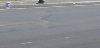 Təmir edilən yol yenə çökdü