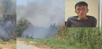 Lökbatanda yanğın törədən şəxs saxlanılıb