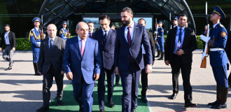 Suriyanın keçid dövrü Prezidenti Əhməd Əl Şaraanın Azərbaycana səfəri başa çatıb