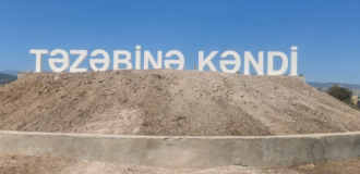 Xocalının Təzəbinə kəndində ilin sonunadək 197 ev hazır olacaq