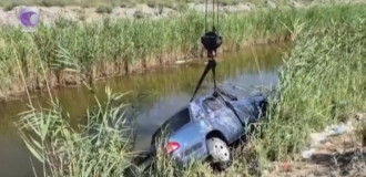 Salyanda avtomobil kanala aşıb, 3 nəfər ölüb