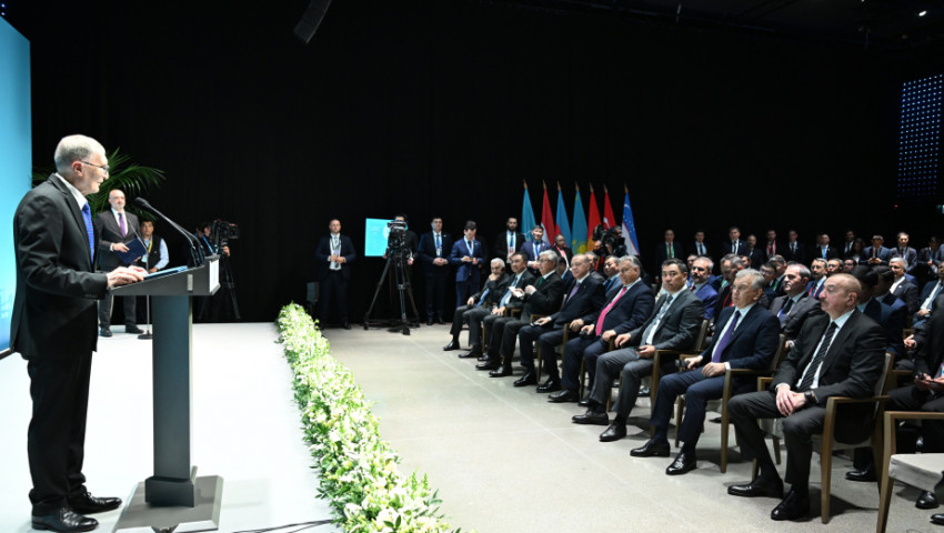 Prezident İlham Əliyev Əziz Sancarın təltif olunması mərasimində iştirak edib