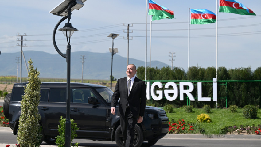 Prezident İlham Əliyev Ağdam rayonunun Kəngərli kəndinin birinci mərhələsinin açılışında iştirak edib