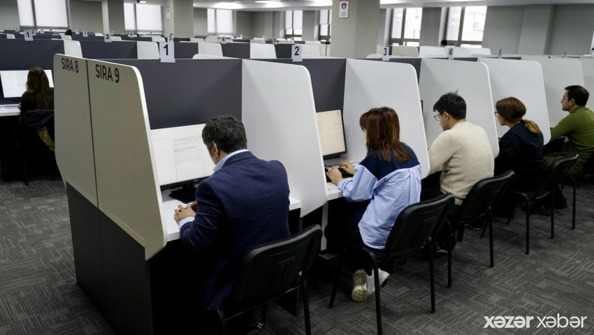 Dövlət qulluğuna qəbul üzrə test imtahanı keçirilir